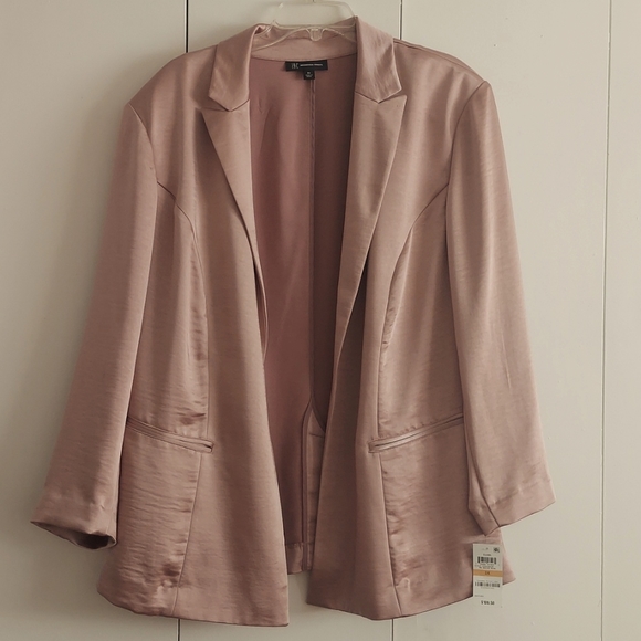 INC International Concepts Dusk Open Blazer in Mauve Rose Size 3X NWT - Picture 2 of 16